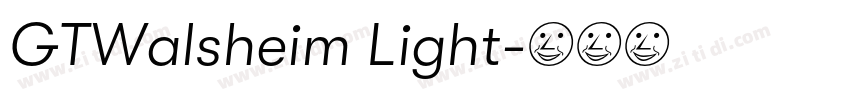 GTWalsheim Light字体转换